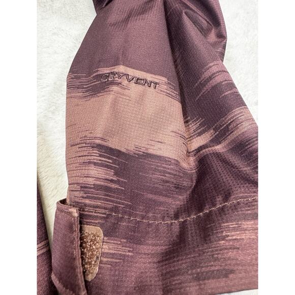 The North Face Venture 2 Rain Jacket XXL Maroon Abstract Print Waterproof Hooded - Picture 4 of 13